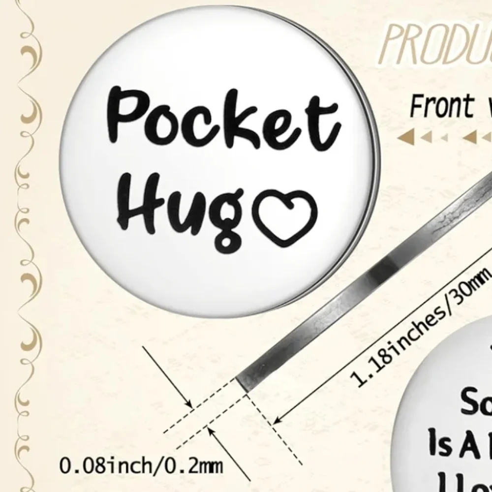 3 for $10 Silver Sobriety is A BIG DEAL double-sided Coins Pocket Hug - Picture 4 of 6